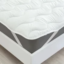 Наматрасник бамбуковый на резинках по углам MirSon Eco Light Bamboo White